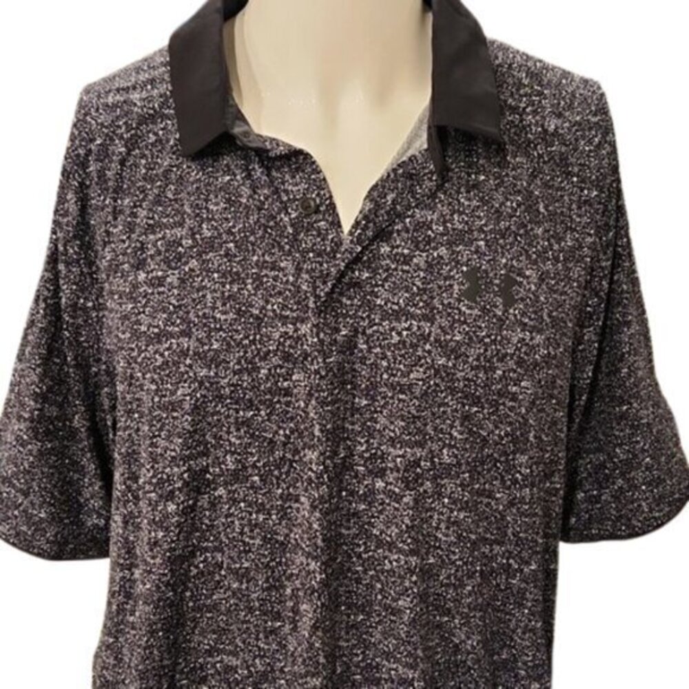 [Under Armour] Black and Gray Chill Polo - Size XL